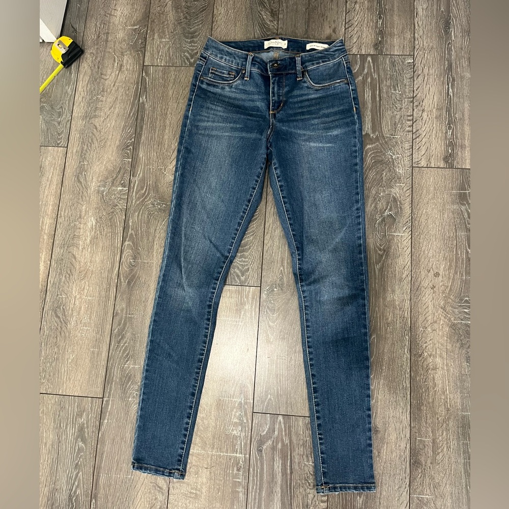 Jessica Simpson Kiss Me Super Skinny Jeans Size 26 Blue Denim Mid Rise